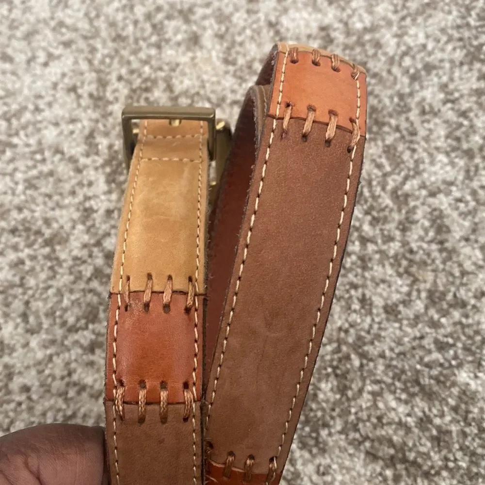 Fossil Multi Patch Leather Belt M